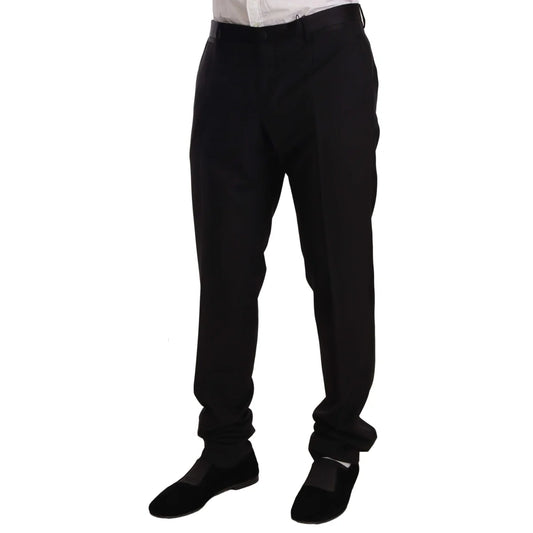 Dolce Gabbana Virgin Wool Tuxedo Trousers Mens Luxury Appeal &