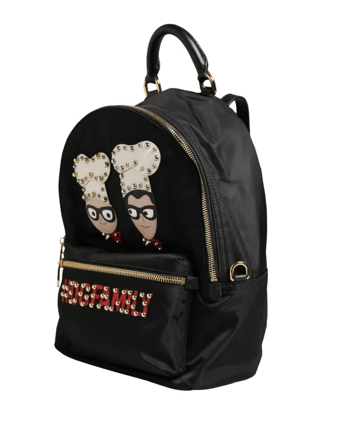 Dolce &amp; Gabbana VULCANO Black Nylon 