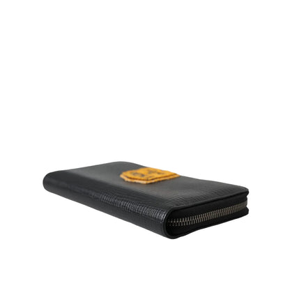 Dolce Gabbana Wallet with Leather Logo Patch and Multiple Card Slots &