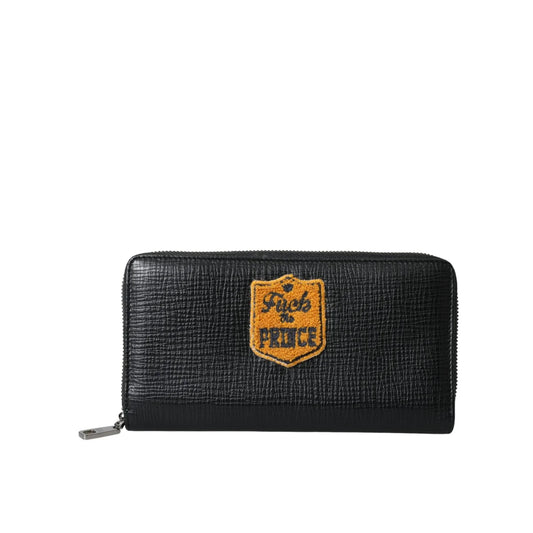 Dolce Gabbana Wallet with Leather Logo Patch and Multiple Card Slots &