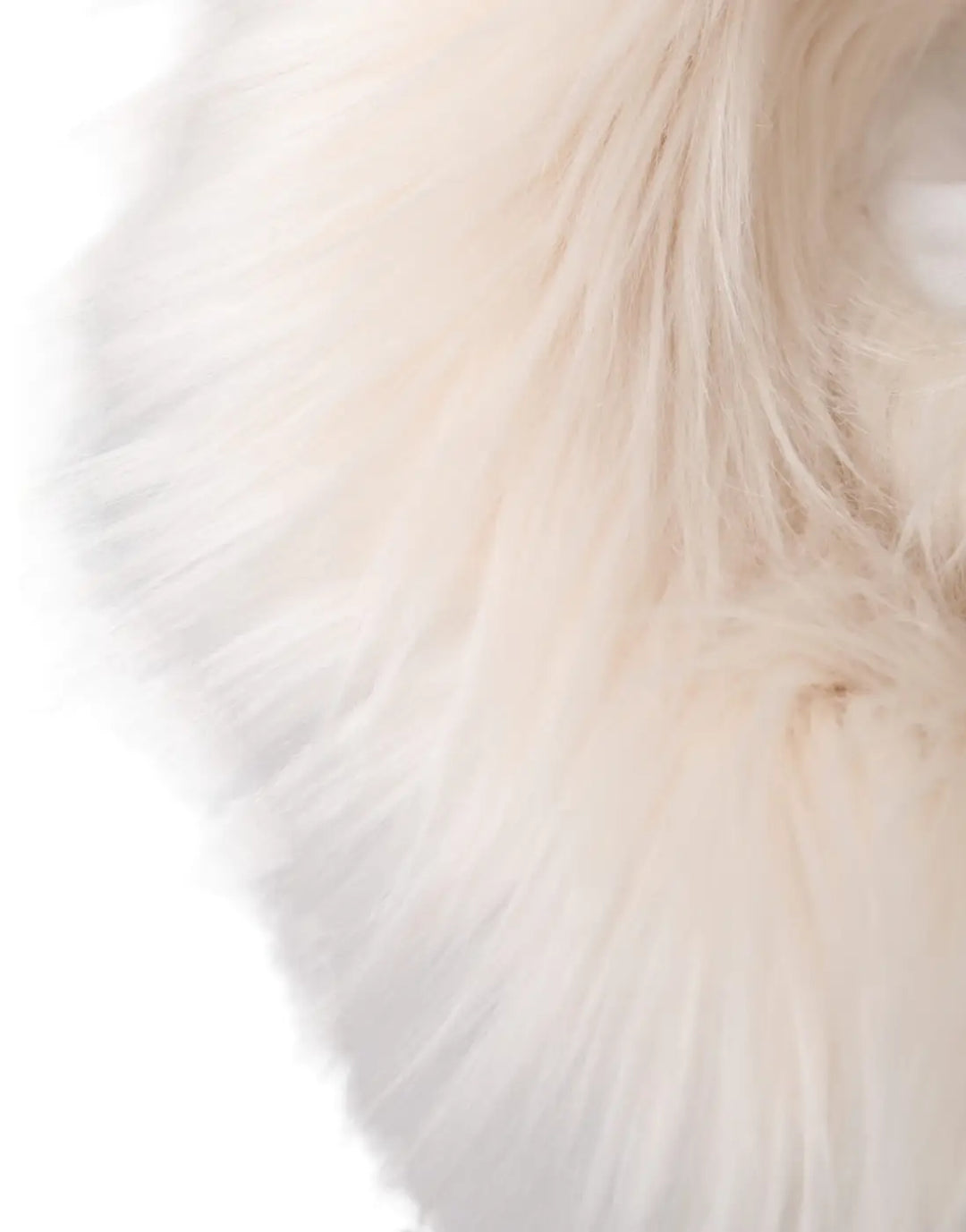 Dolce &amp; Gabbana White Acrylic Fur Womens Bucket Hat