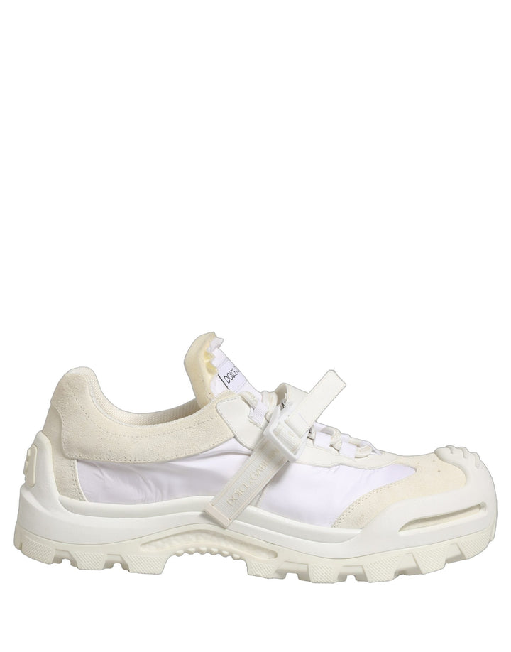Dolce &amp; Gabbana White Airmaster Panelled Low Top Men Sneakers Shoes