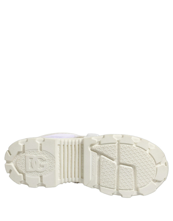 Dolce &amp; Gabbana White Airmaster Panelled Low Top Men Sneakers Shoes