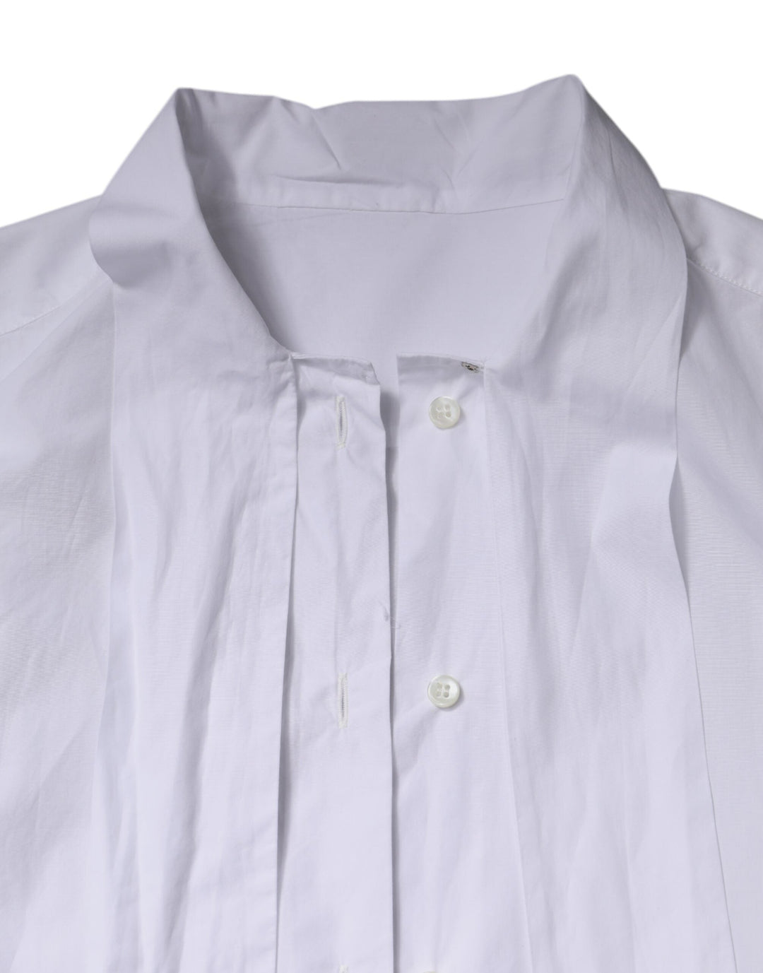 Dolce &amp; Gabbana Blouses - Women’s White Ascot Collar Long Sleeve Blouse Top