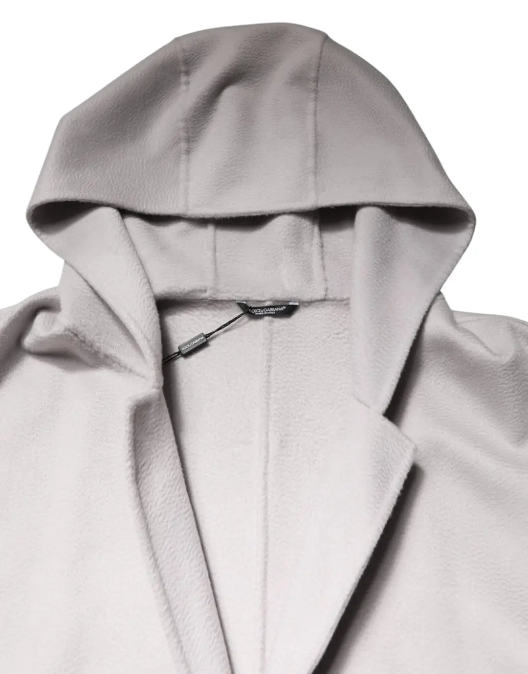 Dolce &amp; Gabbana Off White Belted Long Trench Coat Men Jacket