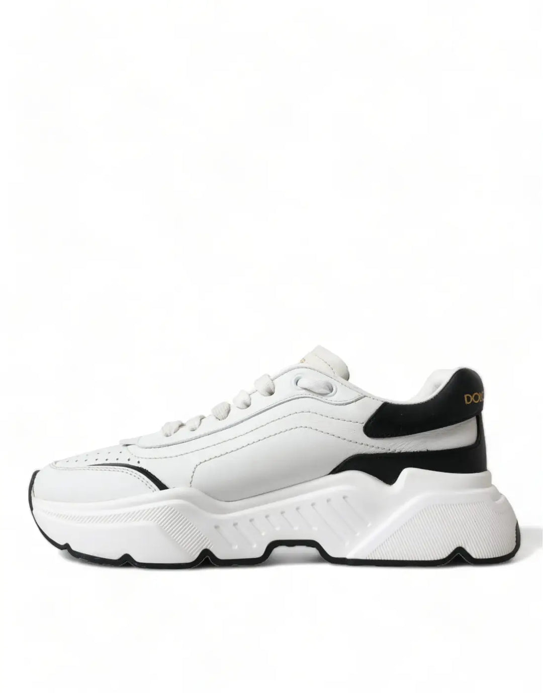 Dolce &amp; Gabbana White Black Low Top Daymaster Sneakers Shoes