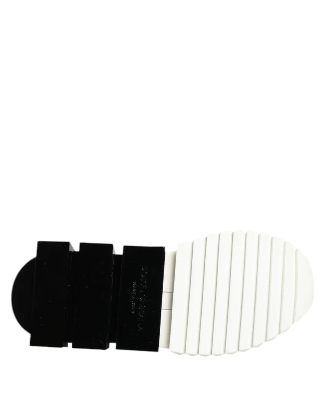 Dolce &amp; Gabbana White Black Low Top Sorrento Sneakers Shoes