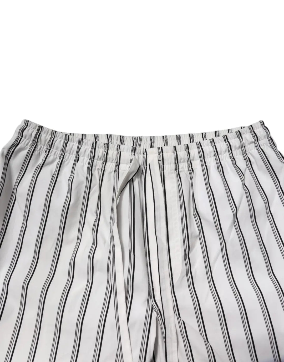 Dolce &amp; Gabbana White Black Stripes Cotton Men Pajama Set Sleepwear