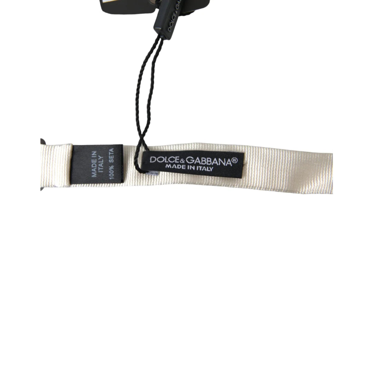 Dolce & Gabbana White Bow Tie Dress Spectacular