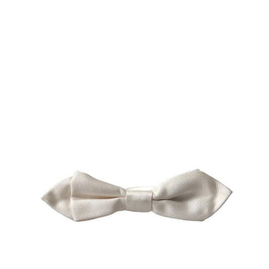 Dolce & Gabbana White Bow Tie Dress Spectacular