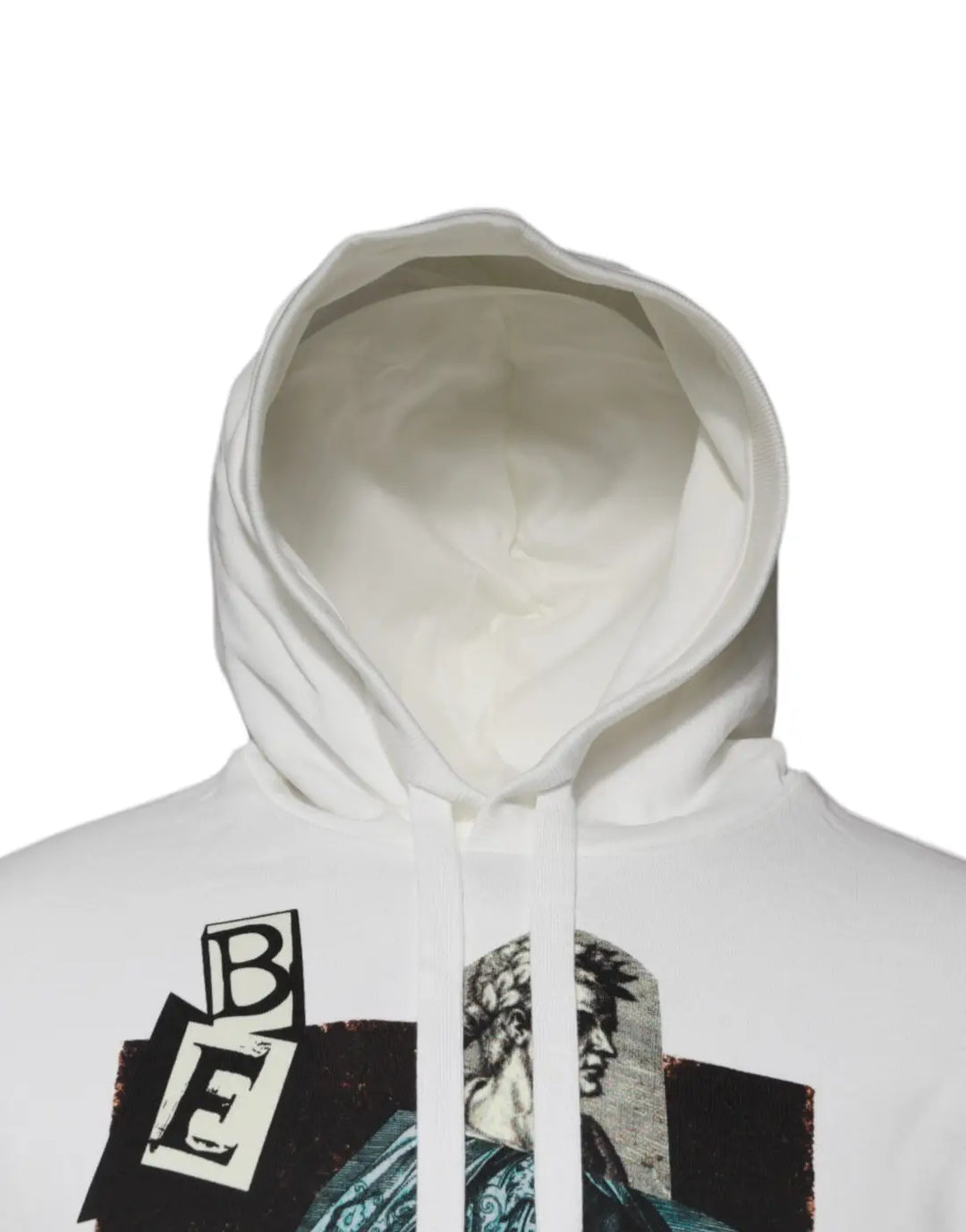 Dolce &amp; Gabbana White Caesar Cotton Hooded Pullover Sweater