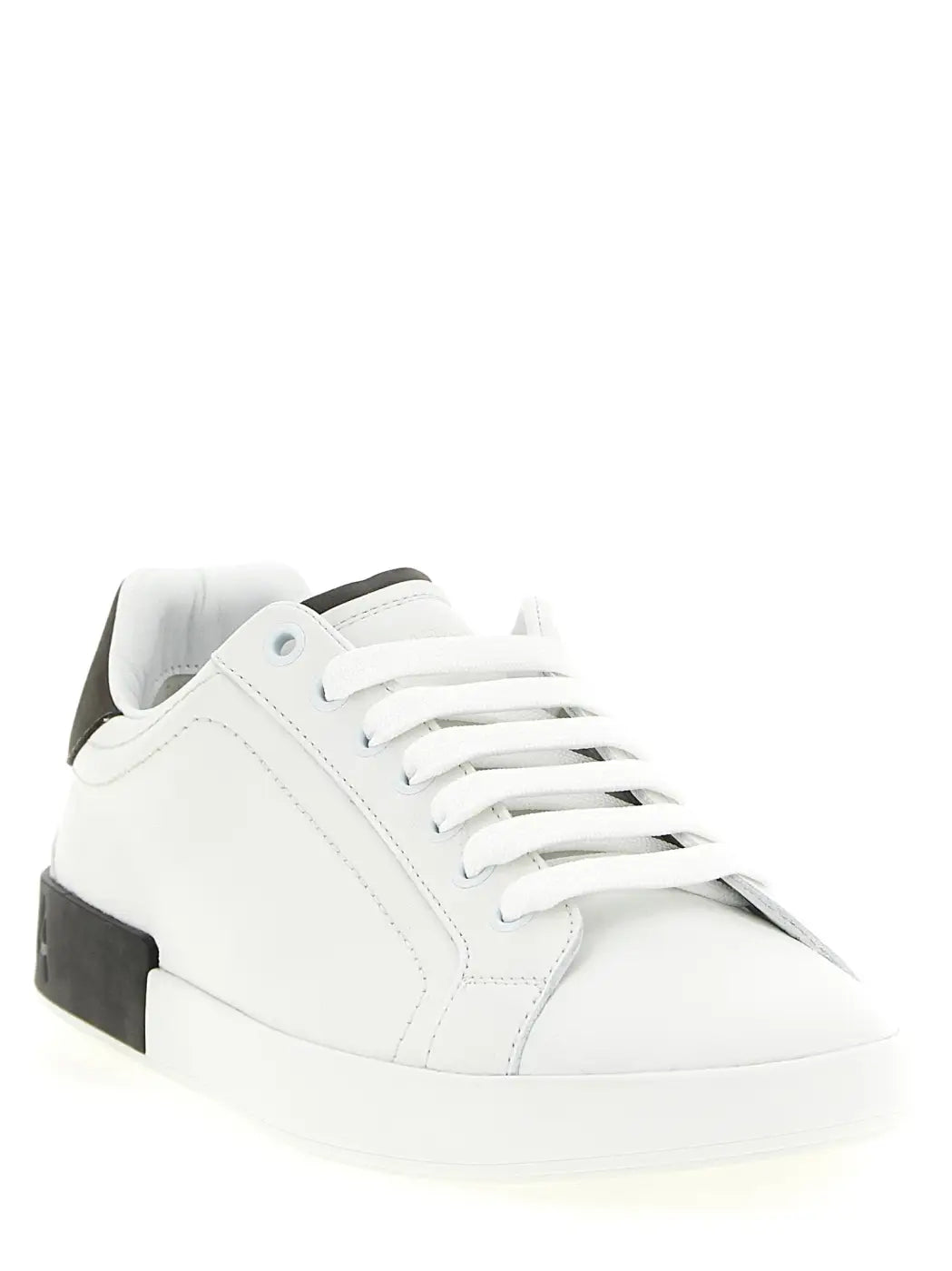 Dolce &amp; Gabbana White Calfskin Low Top Sneakers