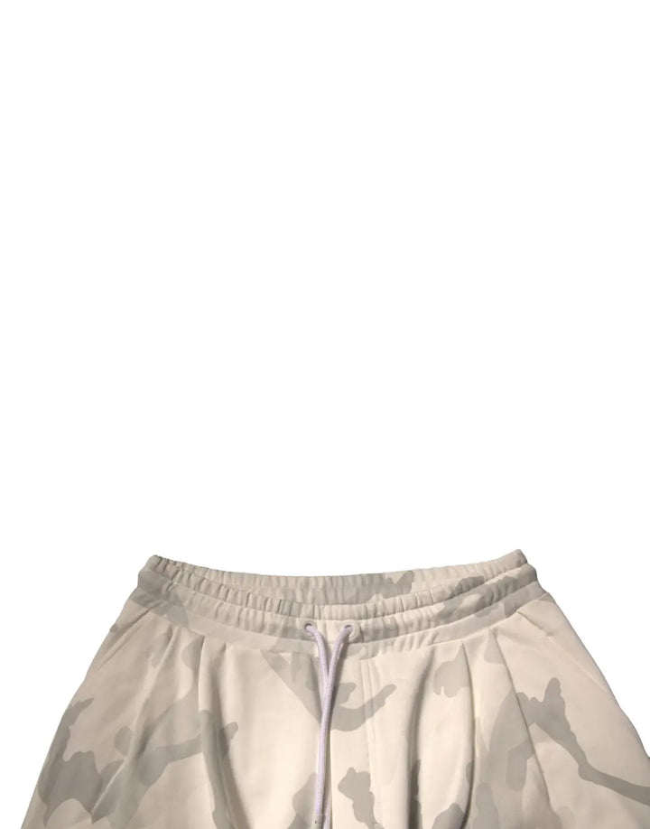 Dolce &amp; Gabbana White Camouflage Cargo Jogger Pants