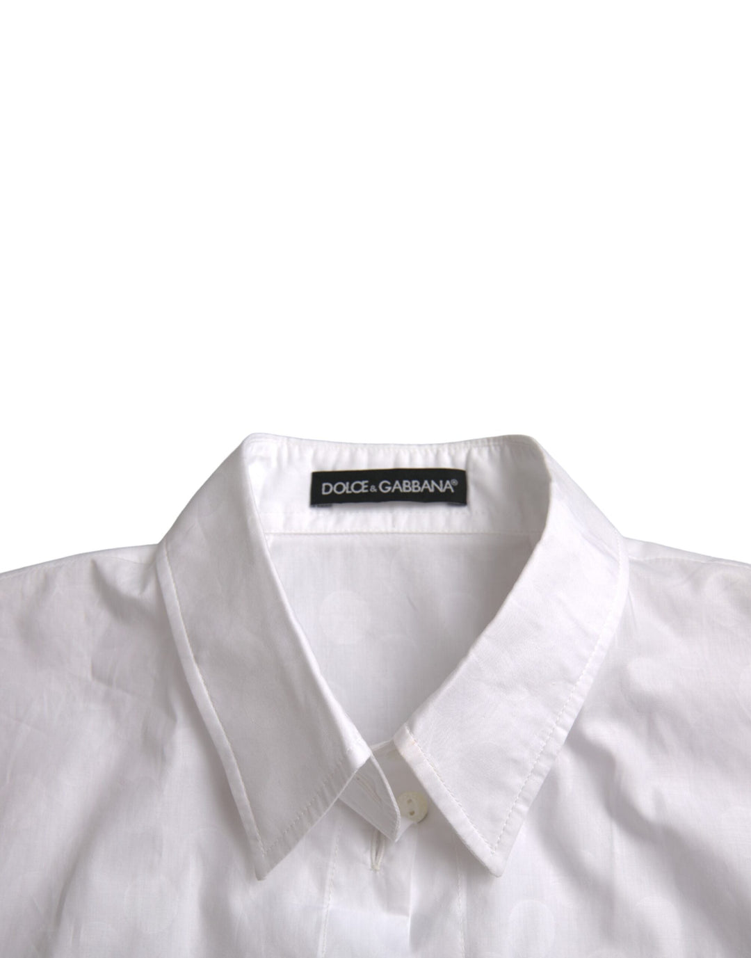 Dolce &amp; Gabbana - White Collared Short Sleeve Polo Shirt Top