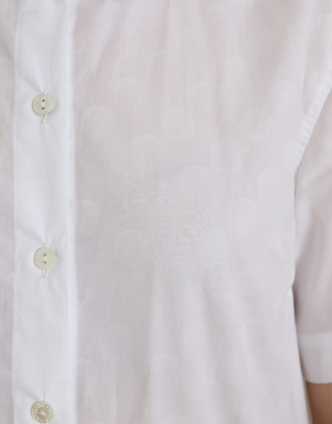 Dolce &amp; Gabbana - White Collared Short Sleeve Polo Shirt Top