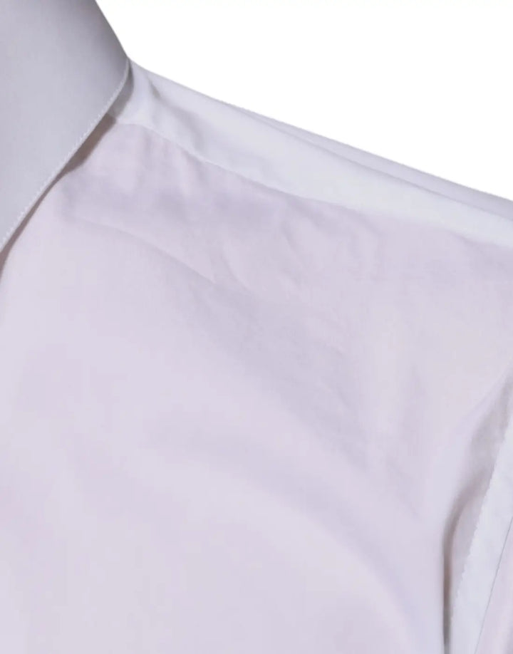 Dolce &amp; Gabbana White Cotton Blend Men MARTINI Dress Shirt