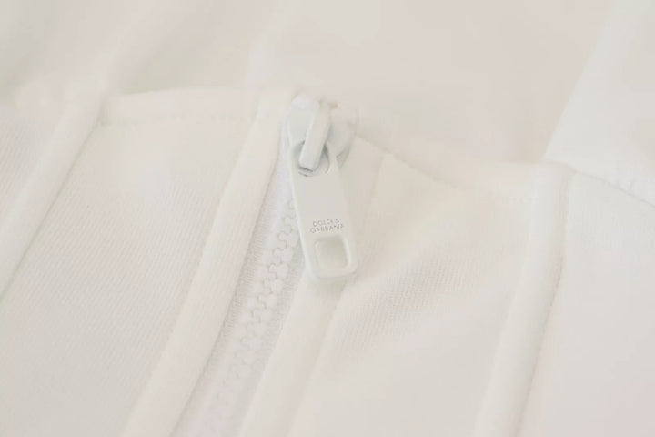 Dolce &amp; Gabbana - White Cotton Corset Stretch Top T-shirt