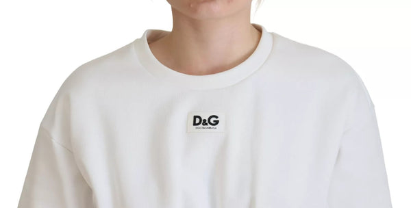 Dolce & Gabbana - White Cotton Corset Stretch Top T-shirt