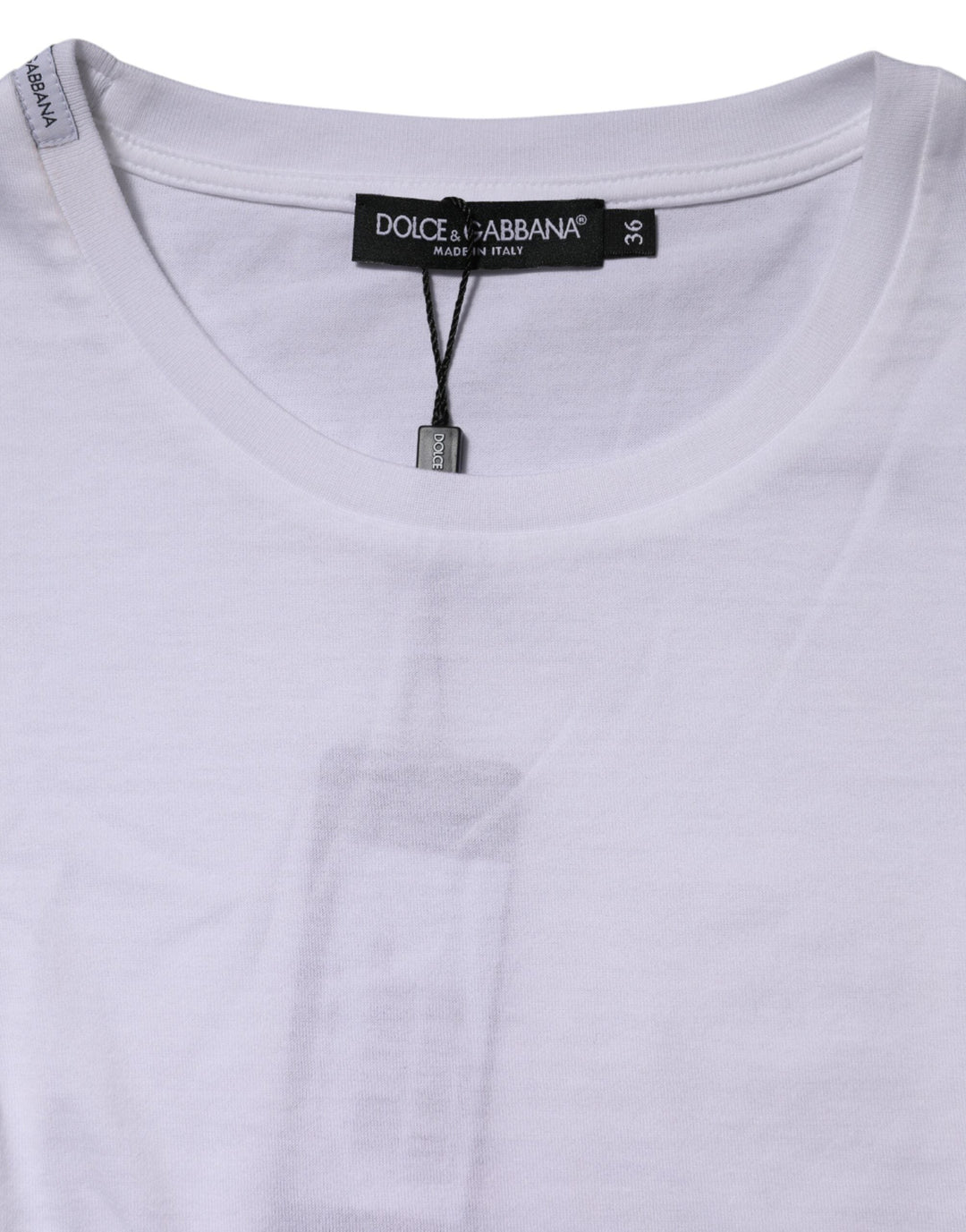 Dolce &amp; Gabbana T-Shirts - White Cotton Crew Neck Short Sleeves T-shirt