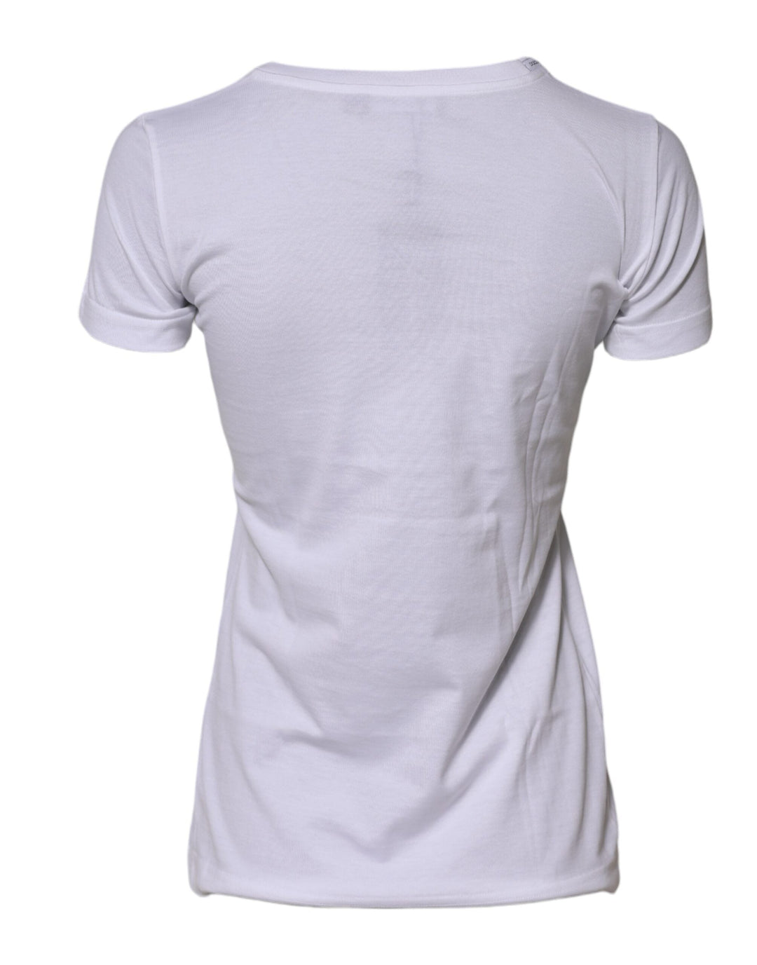 Dolce &amp; Gabbana T-Shirts - White Cotton Crew Neck Short Sleeves T-shirt