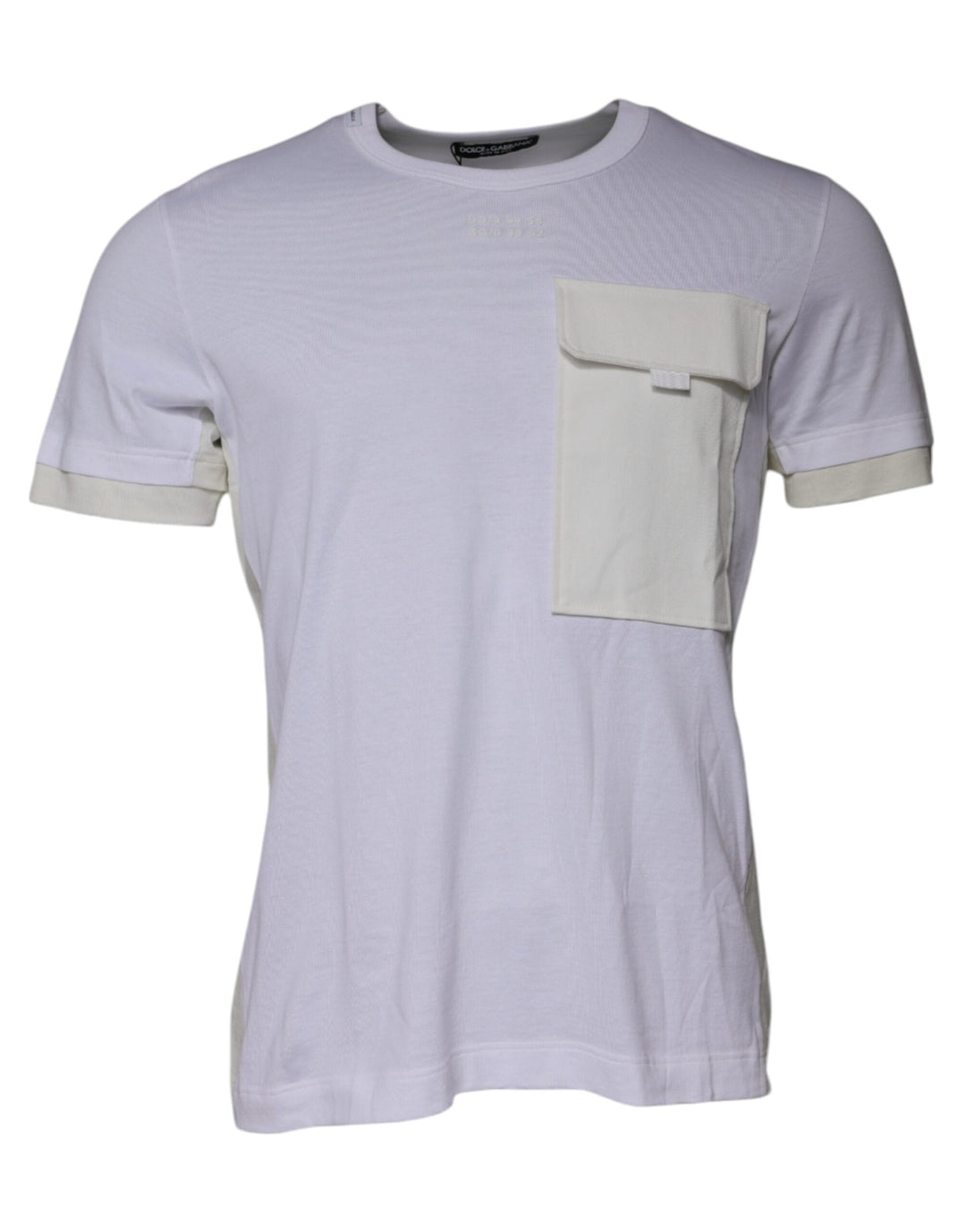 Dolce &amp; Gabbana White Cotton Crew Neck Short Sleeves T-shirt