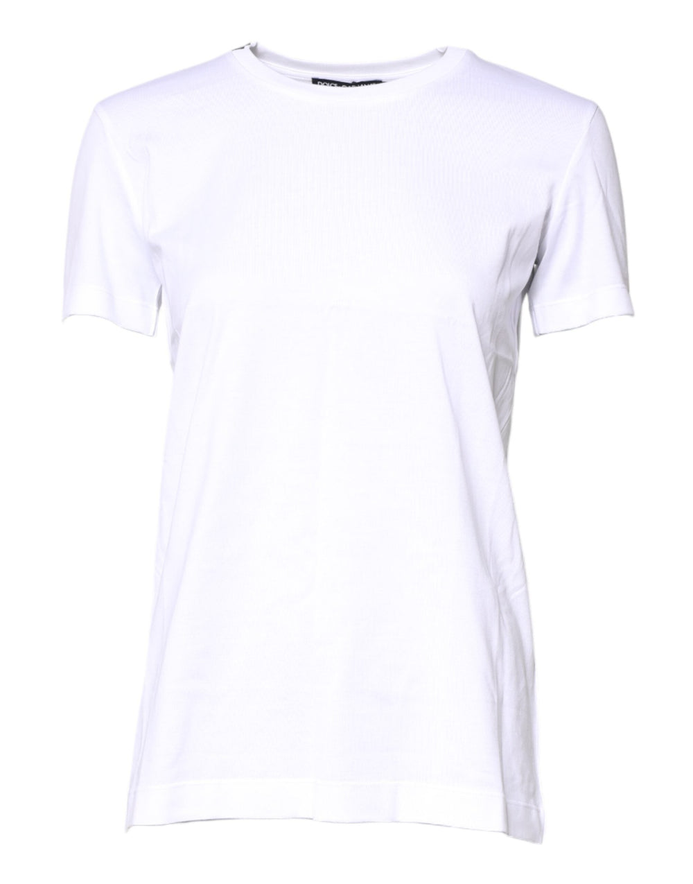 Dolce & Gabbana - White Cotton Crew Neck Short Sleeves T-shirt