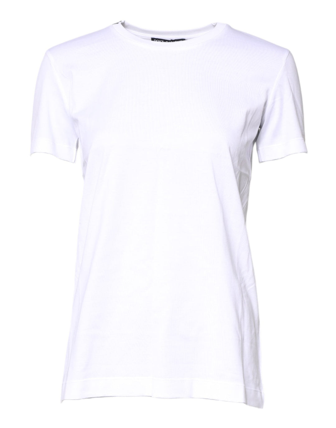 Dolce &amp; Gabbana - White Cotton Crew Neck Short Sleeves T-shirt