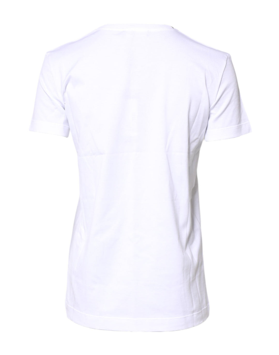 Dolce &amp; Gabbana - White Cotton Crew Neck Short Sleeves T-shirt