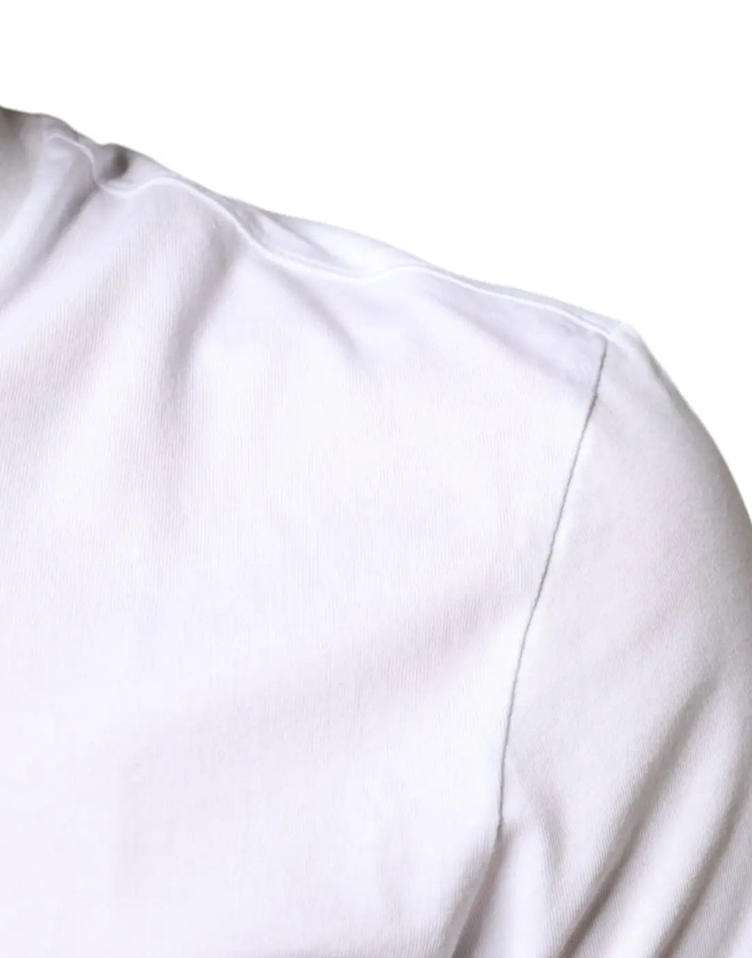 Dolce &amp; Gabbana White Cotton DG Applique Casual T-shirt