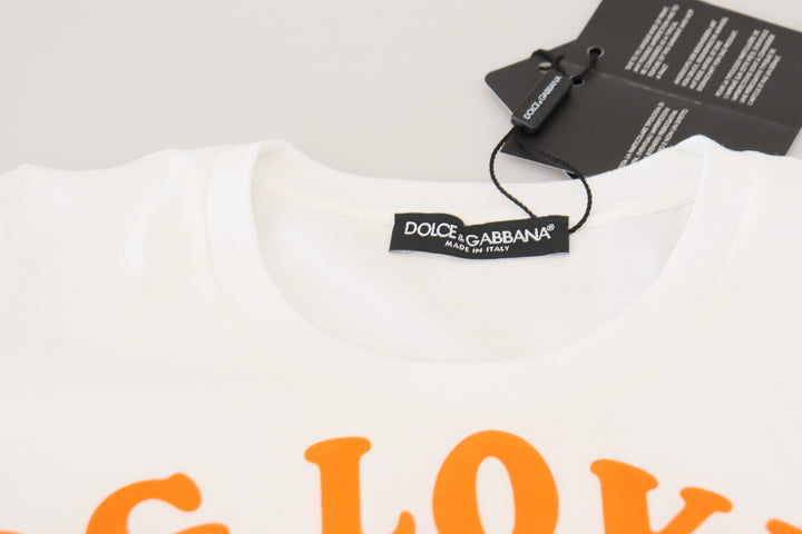 Dolce &amp; Gabbana - White Cotton DG Loves SUD T-shirt