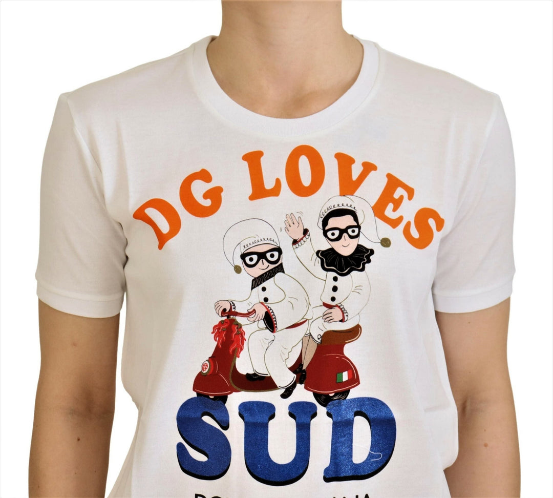 Dolce &amp; Gabbana - White Cotton DG Loves SUD T-shirt