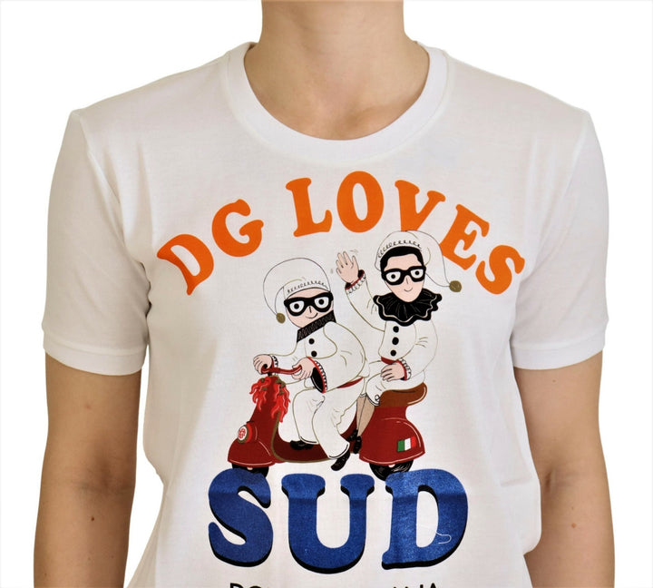 Dolce &amp; Gabbana - White Cotton DG Loves SUD T-shirt