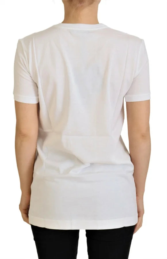 Dolce & Gabbana White Cotton DG Loves SUD T-shirt