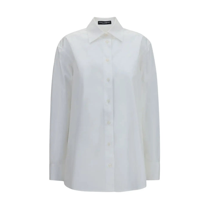 Dolce &amp; Gabbana White Cotton Dress Shirt