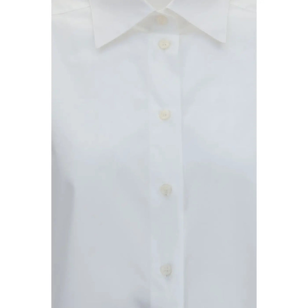 Dolce &amp; Gabbana White Cotton Dress Shirt