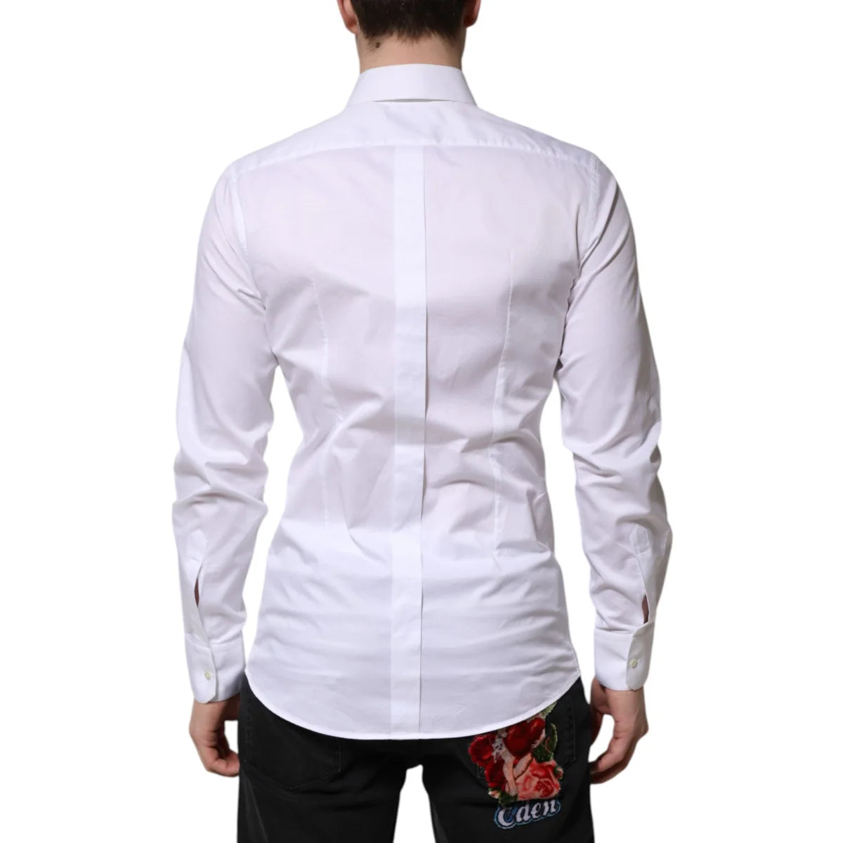 Dolce & Gabbana White Cotton Dress Shirt with Classic Elegance
