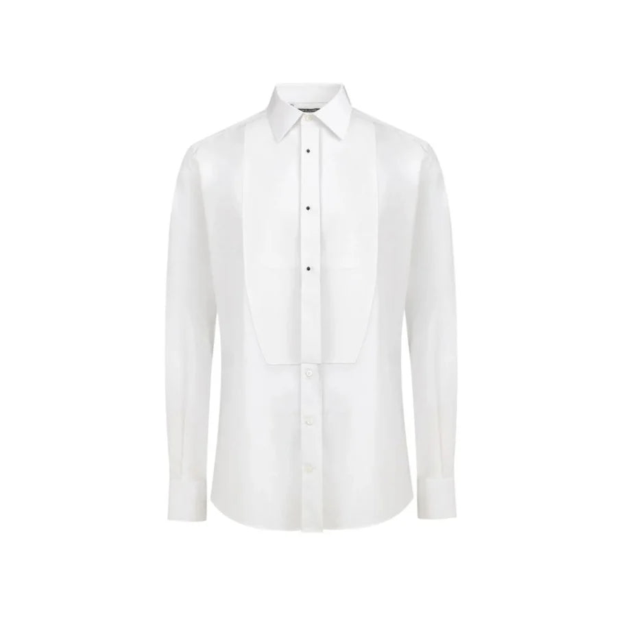 Dolce & Gabbana White Cotton Dress Shirt