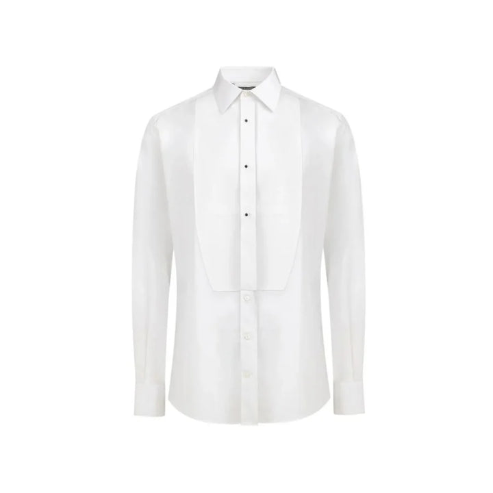 Dolce &amp; Gabbana White Cotton Dress Shirt