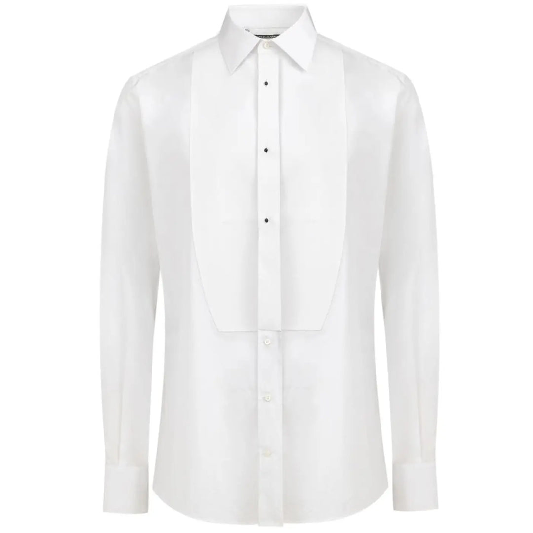 Dolce &amp; Gabbana White Cotton Dress Shirt