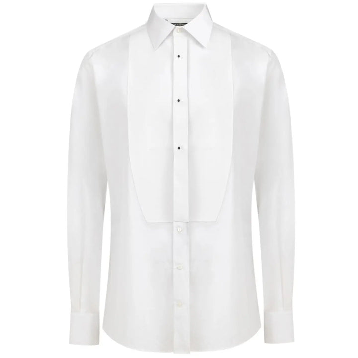 Dolce &amp; Gabbana White Cotton Dress Shirt