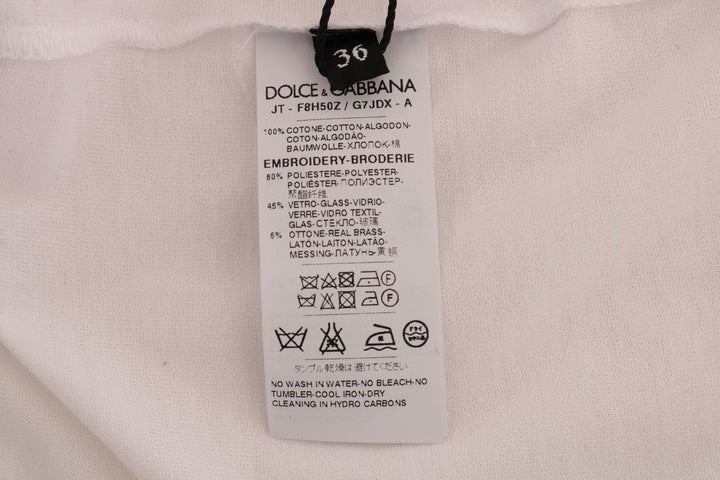 Dolce &amp; Gabbana - White Cotton Fairy Tale T-Shirt