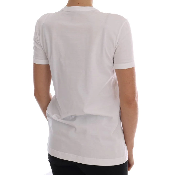 Dolce & Gabbana White Cotton Fairy Tale T-Shirt
