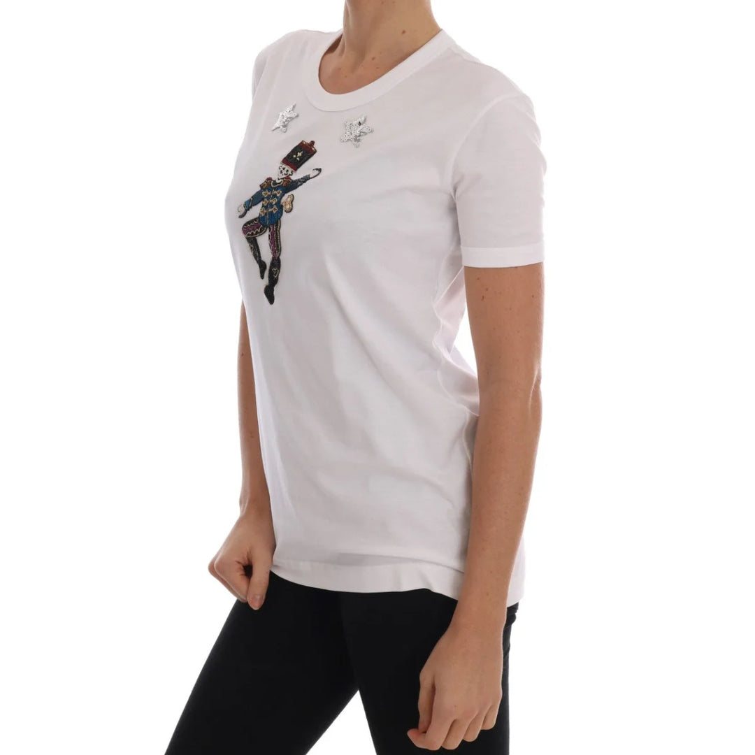 Dolce & Gabbana White Cotton Fairy Tale T-Shirt