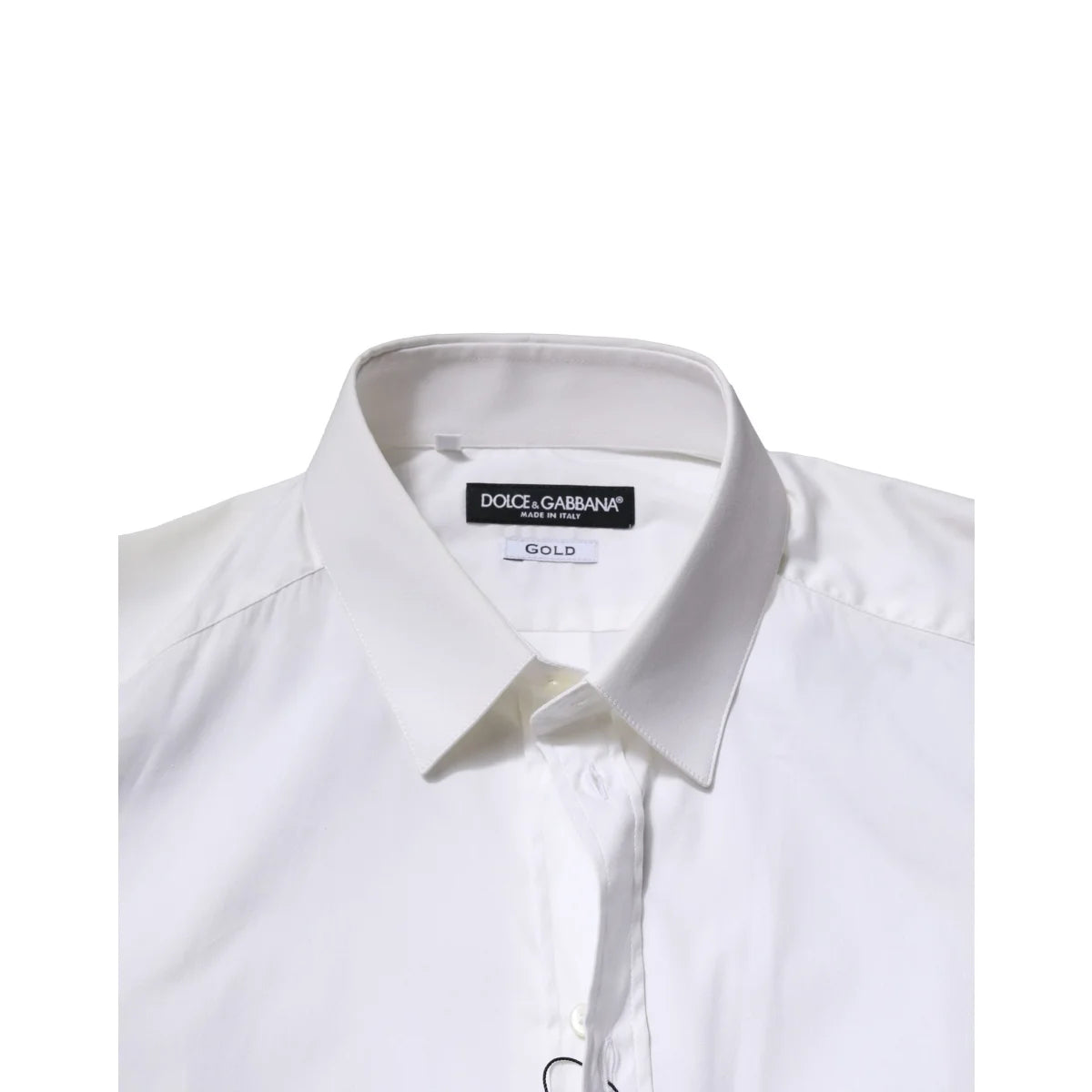 Dolce & Gabbana White Cotton Formal Shirt with Long Sleeves