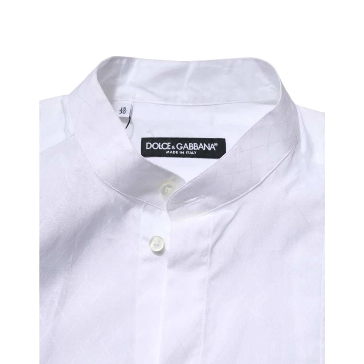 Dolce & Gabbana White Cotton Formal Shirt with Long Sleeves