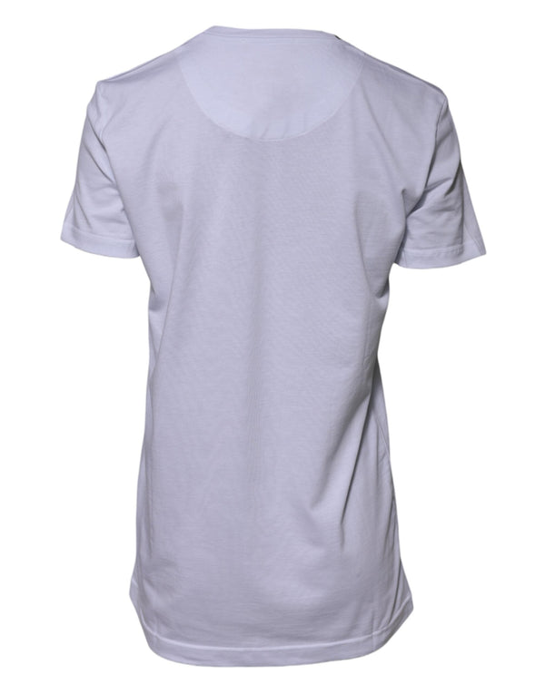 Dolce & Gabbana T-Shirts - White Cotton Goodluck 2023 Crew Neck T-shirt