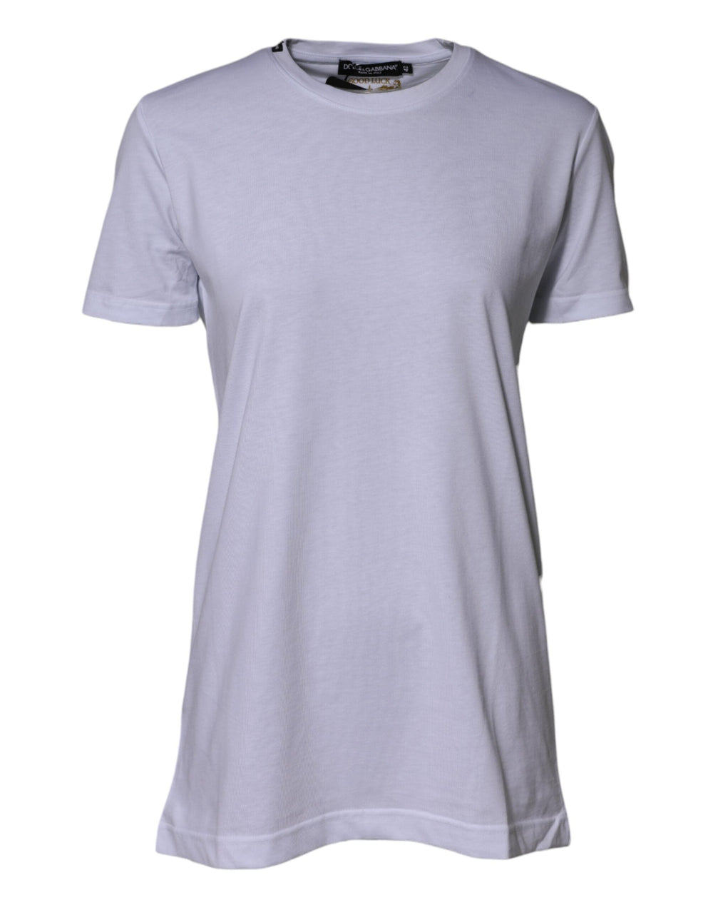 Dolce & Gabbana T-Shirts - White Cotton Goodluck 2023 Crew Neck T-shirt