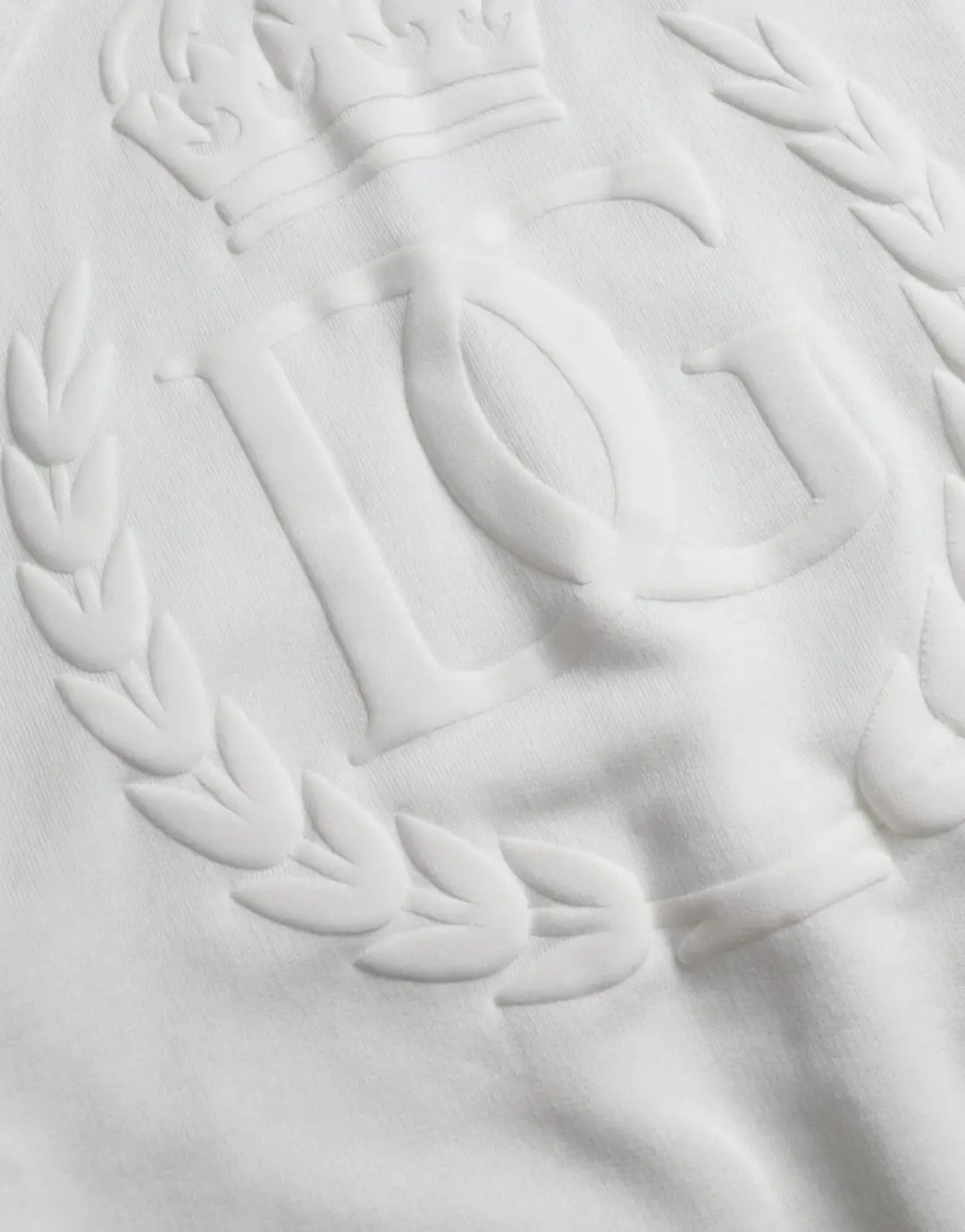 Dolce &amp; Gabbana White Cotton Hooded Pullover Sweatshirt Men