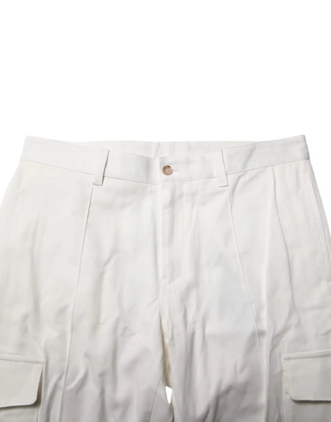Dolce &amp; Gabbana White Cotton Jogger Cargo Skinny Men Pants