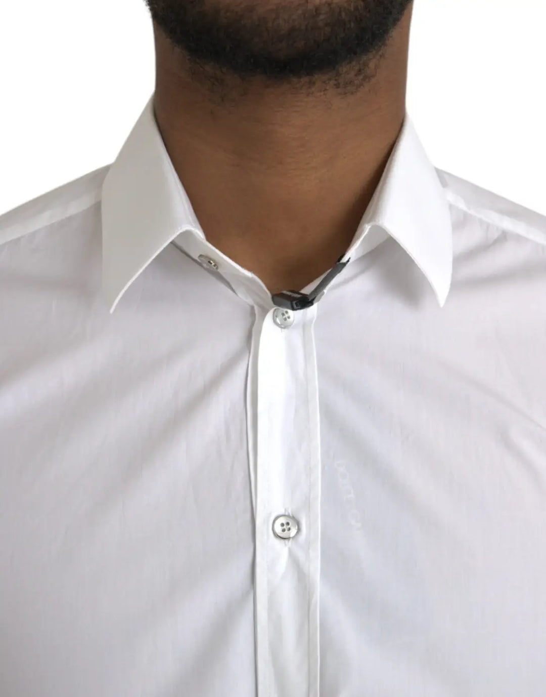 Dolce &amp; Gabbana White Cotton Long Sleeve Dress MARTINI Shirt